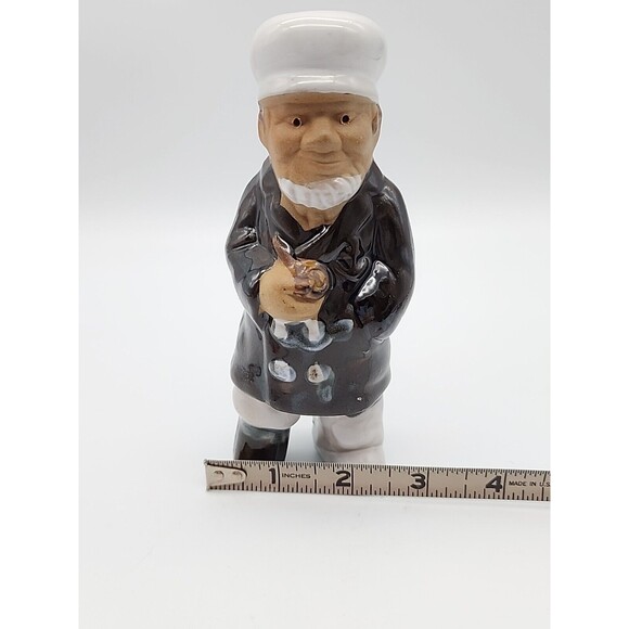 Sea Captain Peg Leg Glazed Pottery Ceramic Figurine Canadian Folk Art - Picture 9 of 12